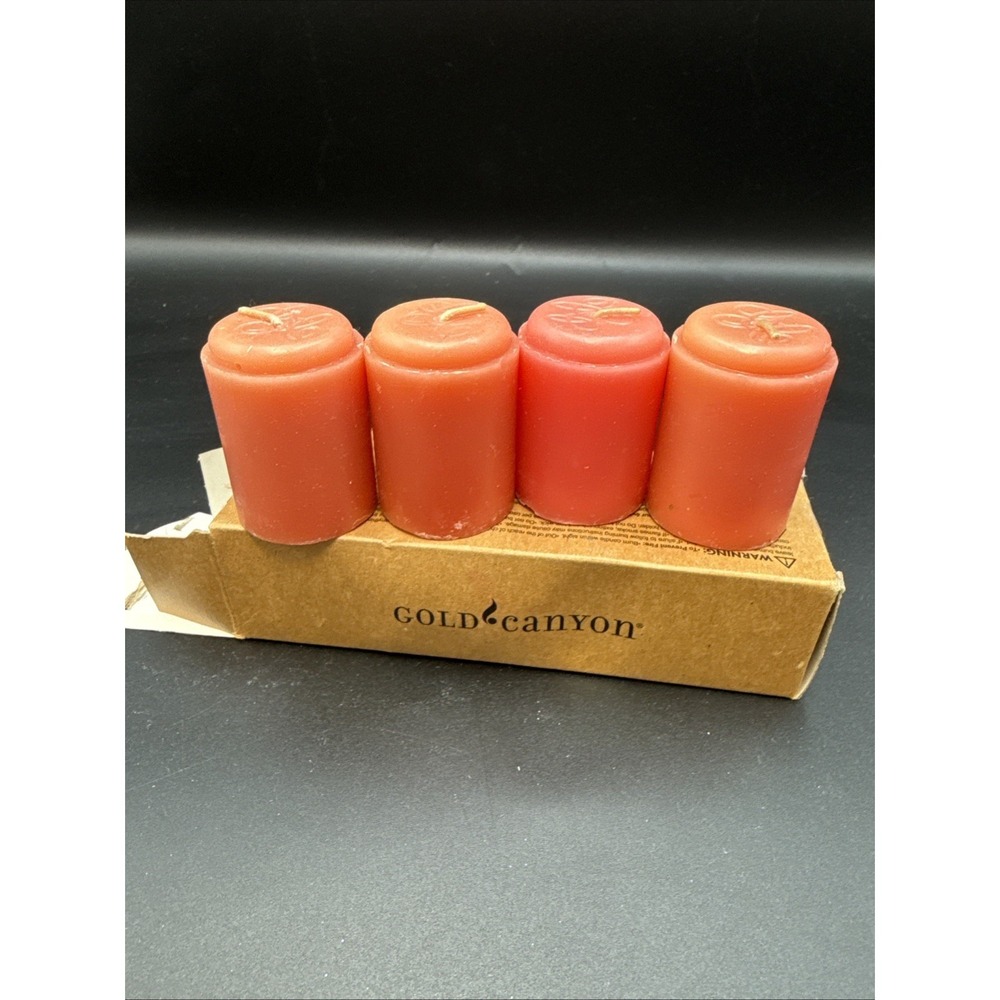 Gold Canyon Grapefruit Splash 4 Votives, New. Box Damage